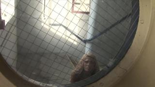 Sexy Blonde is Imprisoned in a Room and to be Opened she is Determined to do everything especially 7