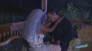 Horny Bride Cheats Husband with Muscular Guy during the Wedding Night 4