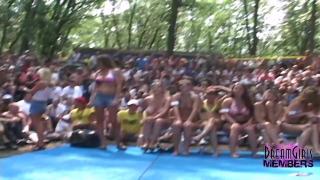 Raunchy Housewife Bikini Contest at a Nudist Resort #1 5