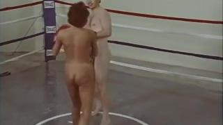 Catfight Nude Male vs Female Mixed Naked Boxing as with Face Punches, Body Punches and Blow JO 6