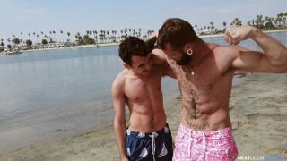 NextDoorBuddies - Cute Gay Couple Spend Day at Beach, before Hard Fuck 2