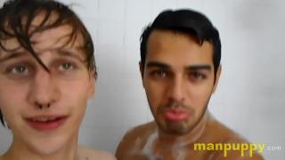 Sexy Giant Gay Boyfriends in the Shower - Sebastian Cums - Elis Ataxxx - Manpuppy 6