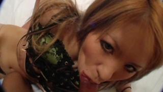 Hitomi knows what American Cocks like and makes them Enjoy with her Mouth and Pussy Hot 8