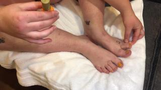 Teen BBW Paints Toes and JOI W Feet! 9