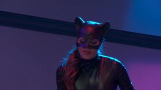 Busty Catwoman and her Side Kick having Foursome with two Criminals 1