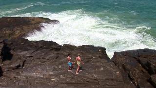 American and Brazilian Models having Hot Lesbian Sex on the Beach 2