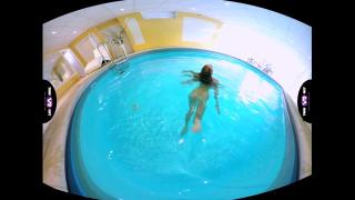 TmwVRnet - Blonde Enjoys Solo Play in a Pool 5