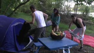 MILF having Good Outdoor Fucking with two Strangers 1