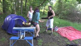 MILF having Good Outdoor Fucking with two Strangers 2