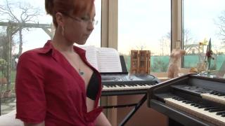 Nerdy Teen in School Uniform Sucks her Piano Instructor's Dick and Gets Analed Hard 5