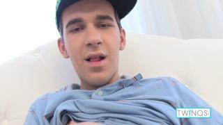 Horny Boy William Plays with his Hole and Jacks off his Pretty Pecker on the Sofa! 2