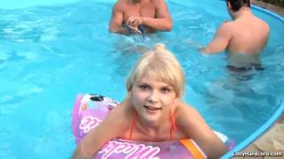 TeenMegaWorld - Hot Pool Threesome 1