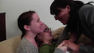 Bisex Brunette MILF Join Lesbians into Threesome way Whooty - 1