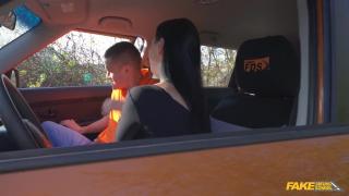 Gayhardcore Fake Driving School - Lady Gang Sucks her Driving Instructor's Max Dior Cock & Swallows his Cum Vip-File - 1