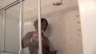 Mature Black Slut Takes a Huge Black Dick in the Shower 8