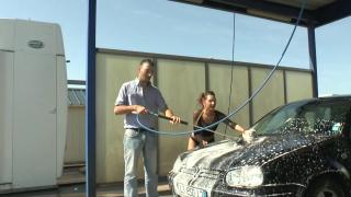 Big Booty Young French Carwash Lady Gets Fucked in the Ass 1