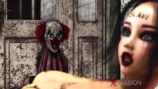 Super Hot Sexy College Girl Gets Fucked Hard by an Evil Clown in an Abandoned Hospital 10