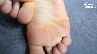 Enjoying Big Bare Feet in his Face (foot Worship, BIG Feet, Foot Smother, Foot Smelling, Gym Feet) 11