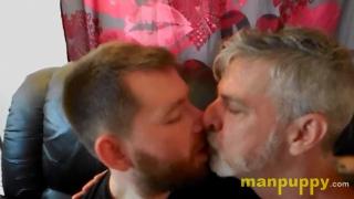 Hot Gay Kissing Bear Cub and Daddy - Kaleb DeWulf - Richard Lennox - Manpuppy 9