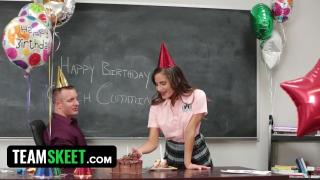 Sexy Teen Gets Banged by Coach in her Birthday 2