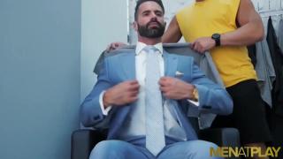 MENATPLAY Suited Hunk Dani Robles Anal Fucked by Logna Moore 1