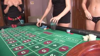 Hot College Girls Playing Game of Strip Roulette 11