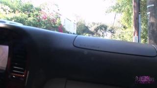 Big Toy makes Tiny Freak Cum in my Car 11