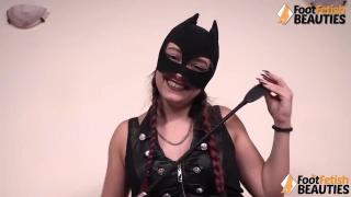 Masked Italian Domme Laughs at your Small Penis 1