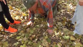 Mistress Ronja and Lady Lucy are Showing off their Dog in the Wood. 9