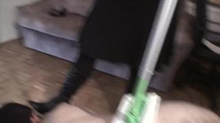 Goddess Gloria Trains Maskenjoe to be a Cleaning Slave. 9