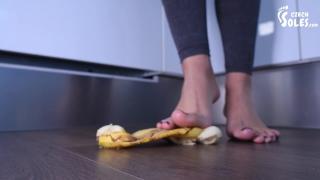 Crushing Fruits under her Sexy Bare Feet, POV (food Crushing, POV Trample, Bare Feet, POV Feet) 3