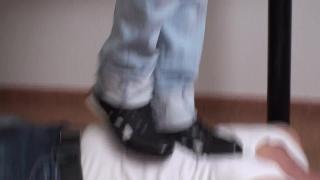 Richie has to Serve the Young Trampling Queen Jacqueline for her Sneaker Trampling 9