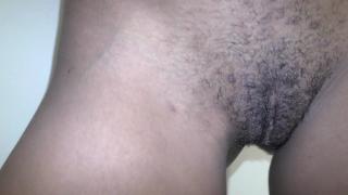 Ebony Hairy Chick Loves White Cock and Creampie 3