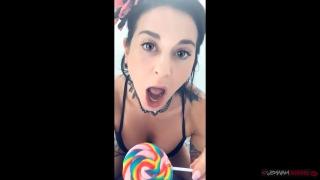 Sweet Lollipop Sucking and Pussy Play with Joanna Angel 4