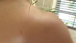 Chubby Brunette with Big Natural Tits Fucks in the Shower 5