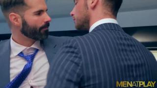 MENATPLAY Suited Hunk Dani Robles Anal Fucked by Damon Heart 11