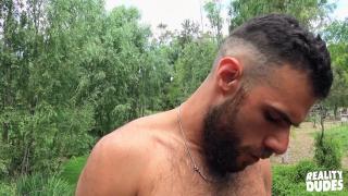 Reality Dudes - Hunks El Santos & Emi Flip Fuck Bareback & Suck each Other's Big Dick in Public 4