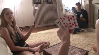 Tempting Hot Girls Play a Strip Card Game 3