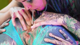Alternative Teen Dominating TATTOO Model, ANAL Fuck with Strap-on, HUGE Gapes, Prolapse, Big Toys 3