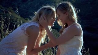 Two Irish Teens with Blonde Hair and Perfect Pussy having Outdoor Lesbian Scene 3