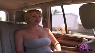Freaky Big Tit Blonde Gets Naked in our Car and a Park 2