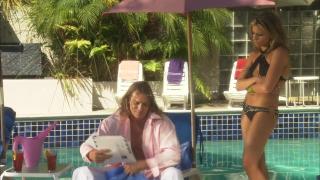 Young Cheating Wife Gets Licked and Fucked by a Muscular Guy on the Poolside 5