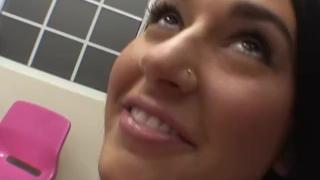 Big Boobs Brunette JORDAN STAR Hot POV Facial Blowjob 1