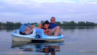 Outdoor Blowjob on Pedal Boat 8