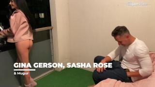 Gina Gerson and Sasha Rose FFM Threesome 1