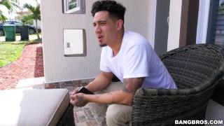 BANGBROS - Bruno Dickemz Welcomes Teen Madisson Reese to the Neighborhood with his Cock 1