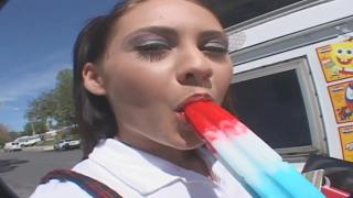 Cute Perfect Pussy Brunette Teen Student in Uniform Gets Picked up and Hard Fucked 2