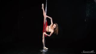 Beautiful Teen Ballerina Naked on the Dance Pole Backstage - Full Video1 6