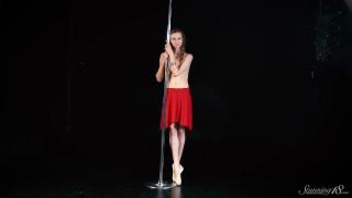 Beautiful Teen Ballerina Naked on the Dance Pole Backstage - Full Video1 8