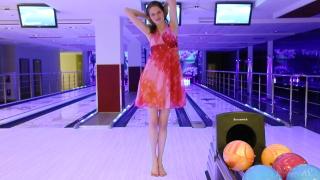 Brunette Teen Model Playing Naked in the Bowling Alley - Full Video! 1